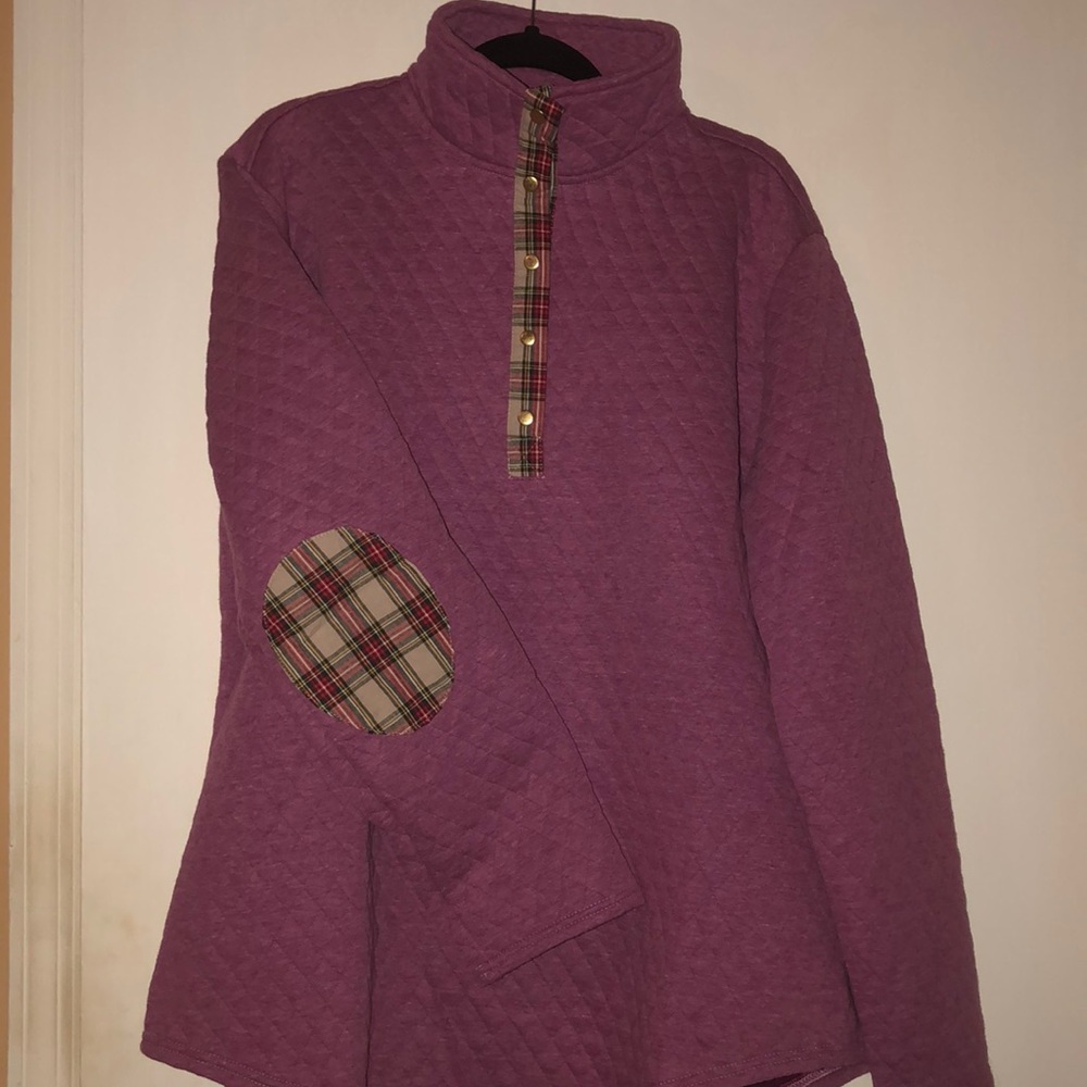 Jessie Blanks quilted pullover